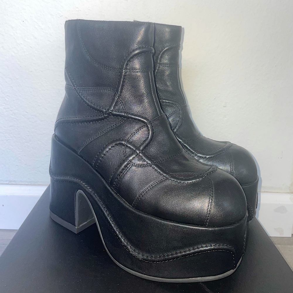 Awesome black detailed Jeffery Campbell boots. Great for literally every day.